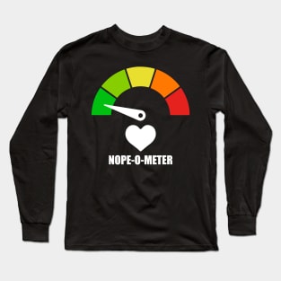 Meter Series - NOPE-O-METER 2 - NOPE ICONS - Gauge Level 1 - Lovely - 1B Long Sleeve T-Shirt